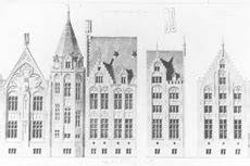 Schema van Brugse geveltypes door de eeuwen heen