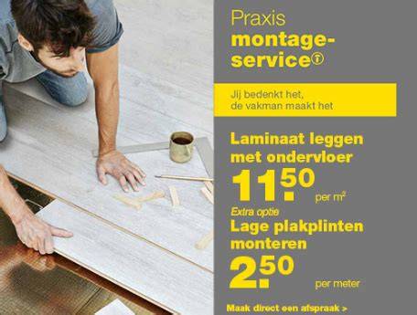 Infographic: Stappenplan montage laminaat Praxis Montageservice