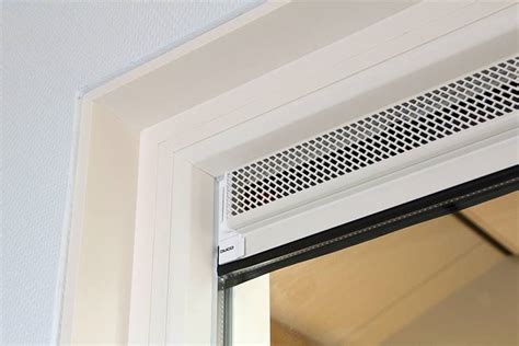 Afbeelding: ventilatieroosters in kozijnen en plaatsingsopties