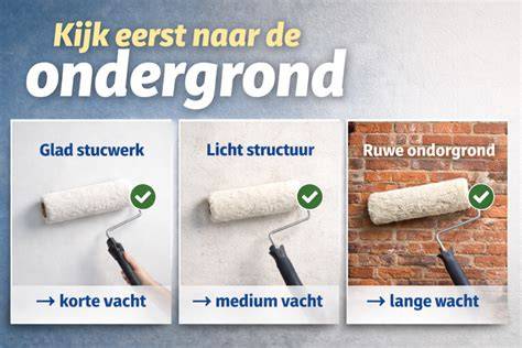 Infographic: Verfbak en roller kiezen per ondergrond