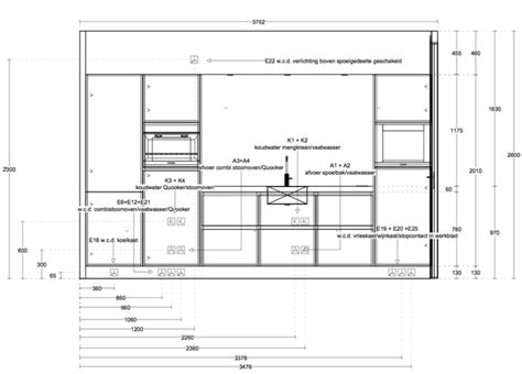 Schema van IKEA keukenmontage met tips voor leidingen en aansluitingen