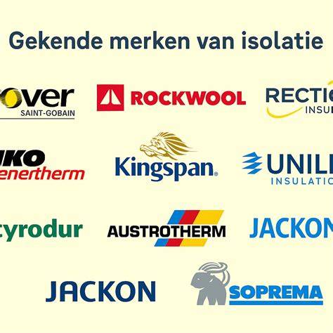 Overzicht gebuikte materialen en merken