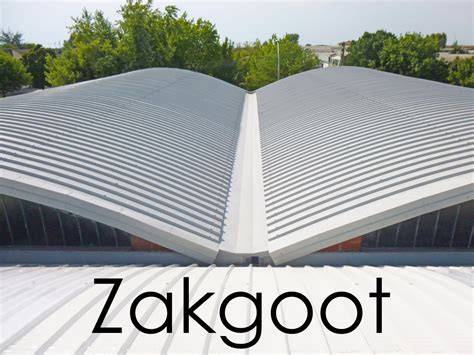 Voorbeeld van een zakgoot tussen twee dakvlakken met EPDM