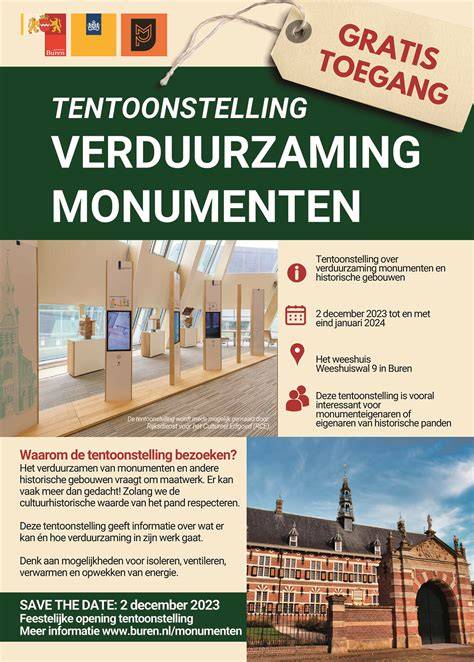 Verduurzaming en onderhoud van historische daken infographic