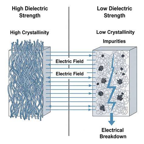 Diagram van kleefstoffen en diëlektrische eigenschappen van isolatietape