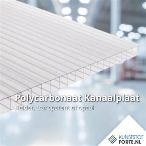 Infographic: Verschillende typen polycarbonaat platen (helder, opaak, kanaalplaat) en hun eigenschappen