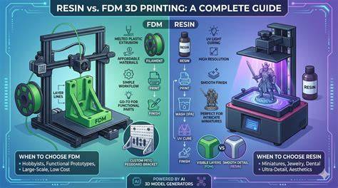 Infographic: 3D-printtechnieken FDM en Resin