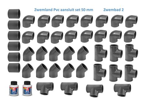 overzicht verschillende pvc hulpstukken
