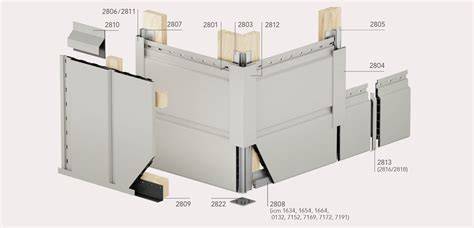 Keralit gevelbekleding montage schematische voorstelling