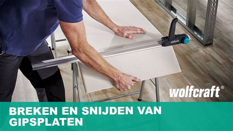 Diagram: Snijden en passen van gipsplaten