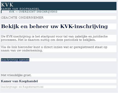 Diagram: Stappenprocedure inschrijving KVK