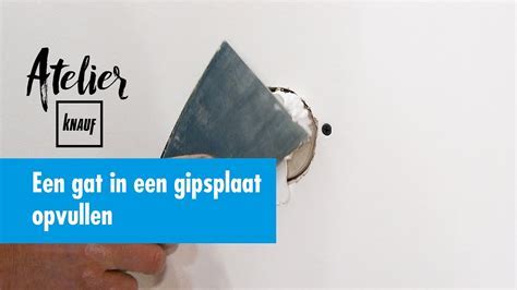 Illustratie: overzicht van stappen bij het opvullen van schroefgaten in gipsmuur