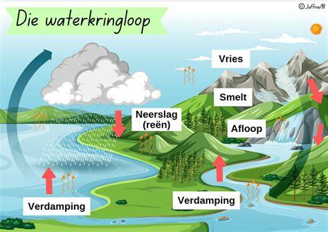 Diagram: driewegklep en waterkringloop in cv-systeem