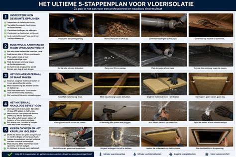 Flowchart: stappen voor vochtbeheersing vóór kruipruimte isolatie