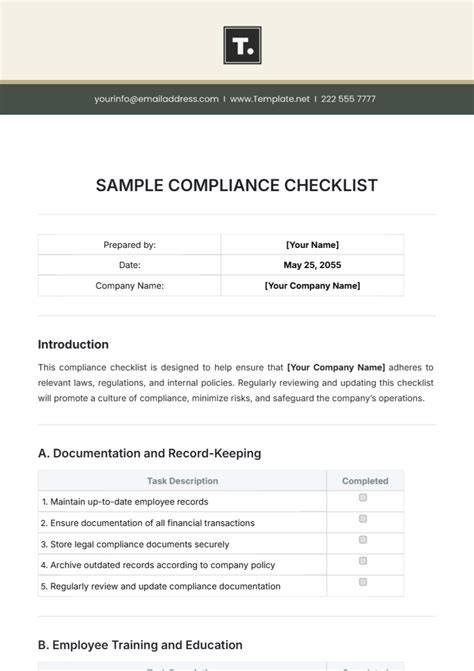 Risico’s en compliance - checklist