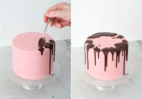 Principe tekening: hoe een drip cake te maken
