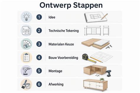 Stappenplan ist een overzichtelijke maatvoering en uitlijningstappen