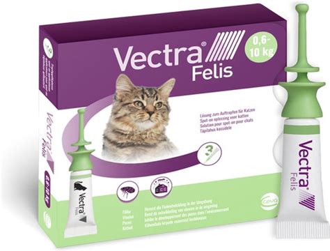 Illustratie van het aanbrengen van een pipetje vlooienmiddel op de nek van een kat