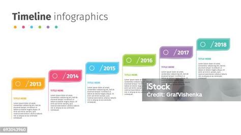 Infographic die de lange geschiedenis van het bedrijf benadrukt.