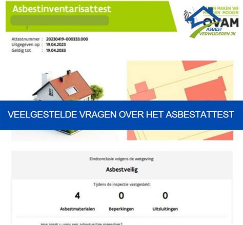 Infographic met veelgestelde vragen over asbest