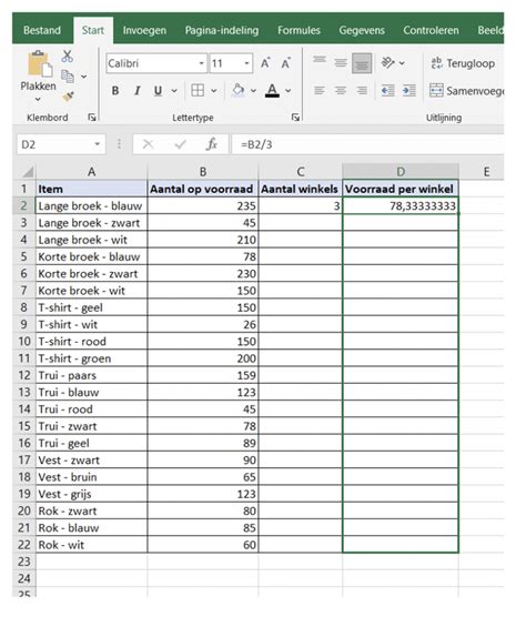 Illustratie van verschillende datatypes in Excel, met nadruk op getallen die voorloopnullen vereisen zoals postcodes en ID's.