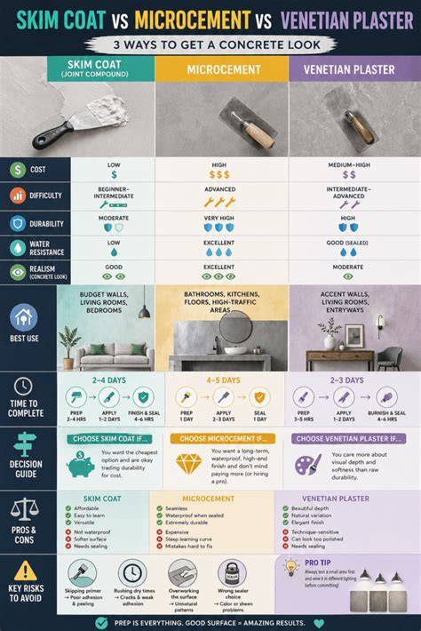 Infographic: Two paths for plaster repair: local patch vs full skim coat