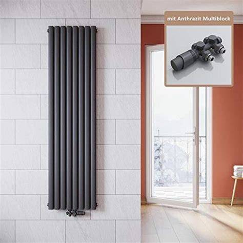 Diagram verticale radiator met convectielamellen