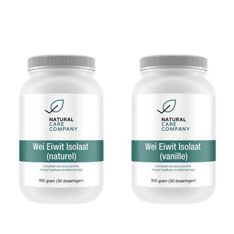 Vergelijking: wei-isolaat vs wei-eiwit