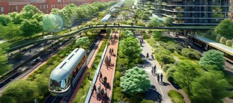 Getrapte volumes en groene verbindingen in parckhart