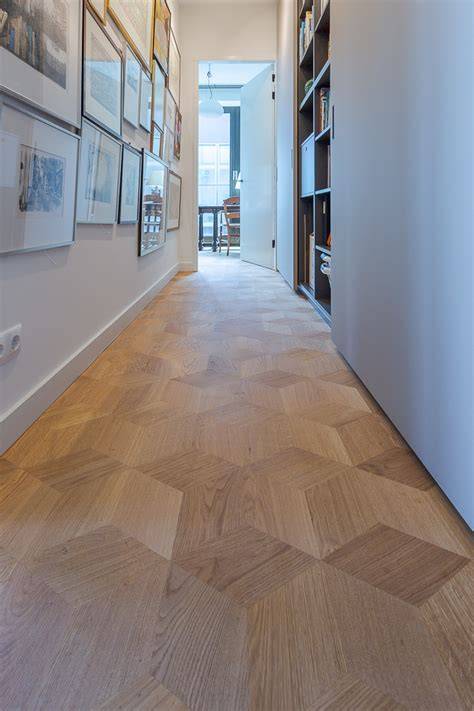 Foto: showroom met diverse eiken vloeren en patronen
