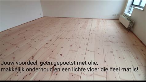 Voor- en na foto: Skylt afwerking op parket