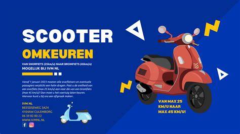 Infografiek: stappenplan omkeuren snorfiets naar bromfiets