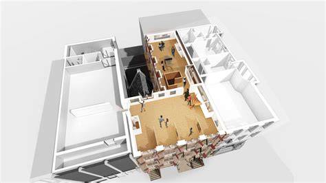Infographic: plattegrond en nieuwe routing Rembrandthuis