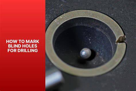 close-up of drilling depth mark on wall