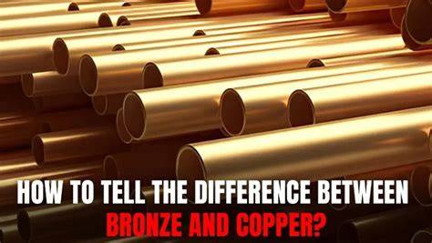 Infographic koper versus brons: afwerking en toepassingen
