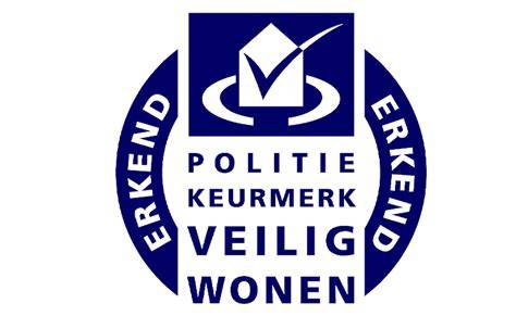 VKГ-keurmerk en Politie Keurmerk Veilig Wonen emblemata