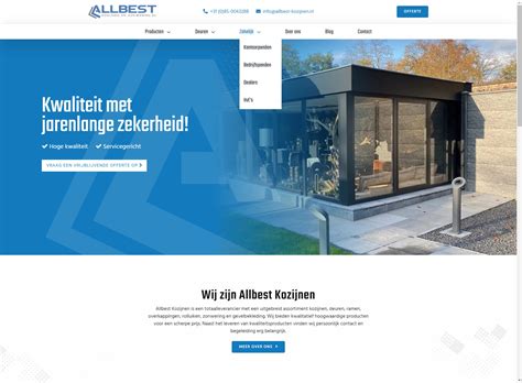 Infografiek: Allbest Kozijnen aanbod en werkprocessen