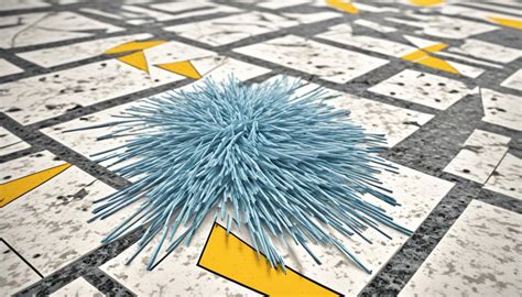 Illustratie van gevaarlijke asbestvezels onder een microscoop