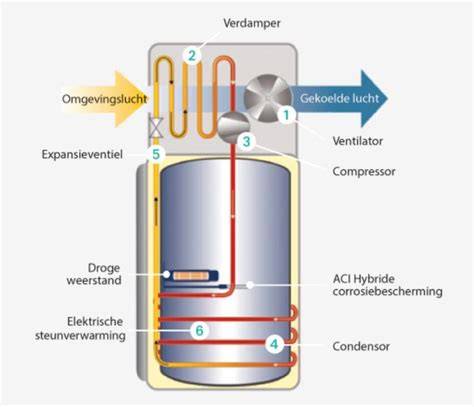 Infographic: werking van een nachtstroom boiler en korte uitleg van 2-span concept