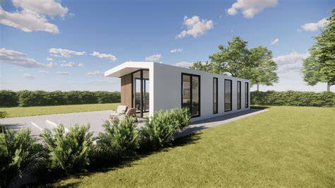 Infographic: Modellering van flexwoning, prefab en installatieproces