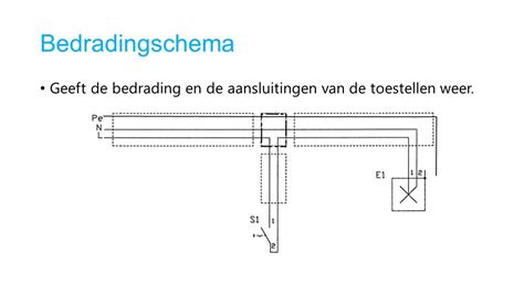 Schema van de correcte bedrading van een trekschakelaar