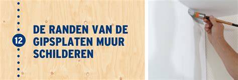 Infographic: stappenplan voor het verven van gipsplaten en het belang van voorstrijk