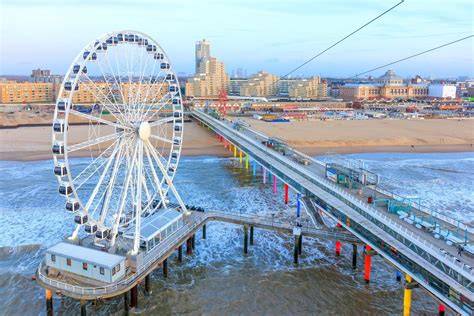 Illustratie: De Pier van Scheveningen ingetekend met Innovatie-, Entertainment- en Verblijfseiland en de verbindingen naar de boulevard