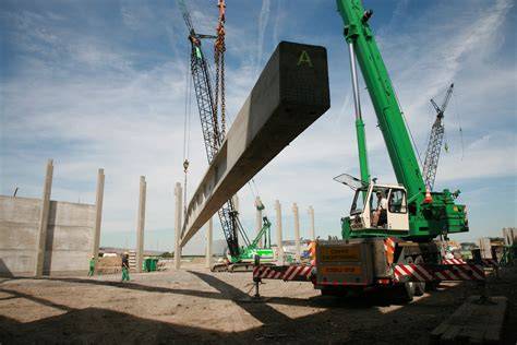 Infographic prefab beton productie en montage