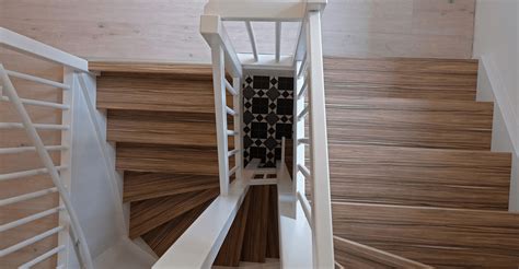 Schema van een trapafwerking met Incizo® profielen