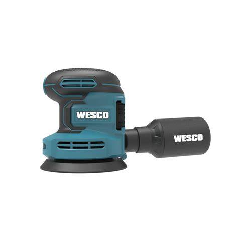 Wesco WS2996 18V excentrische schuurmachine infographic: kenmerken en werking