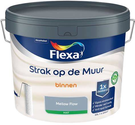 Infographic: Methodiek van het mengen van Flexa straak op de muur binnen mat