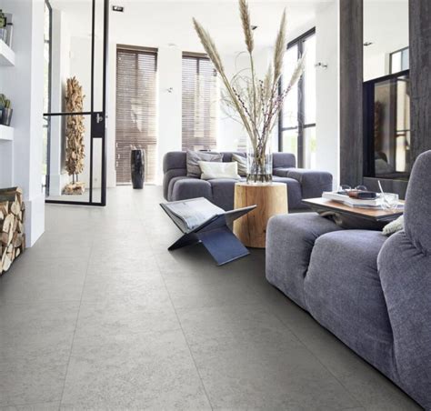 Voorbeelden van ruimtes ingericht met betonlook PVC vloeren