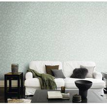 Centraal muuraccent met bladerbehang