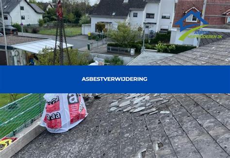 Infographic met stappen van asbestverwijdering